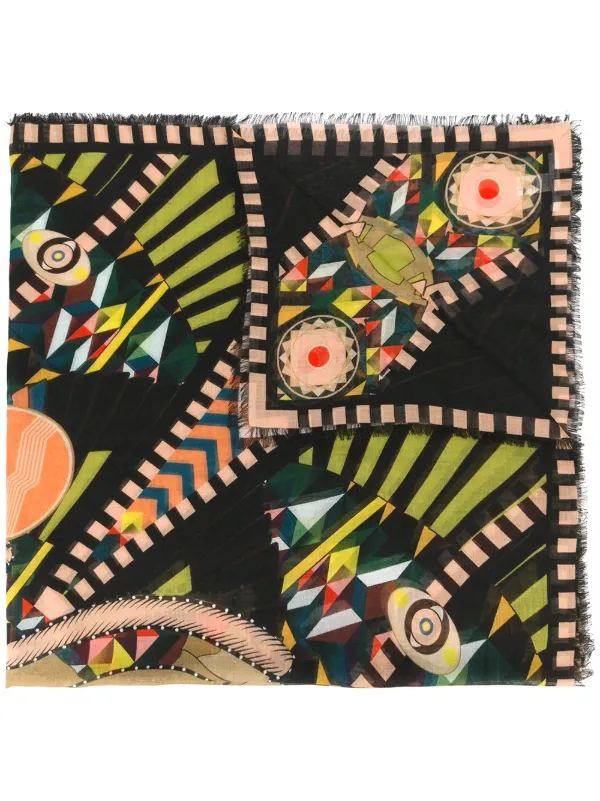 Givenchy 'crazy Cleopatra' Printed Scarf in Multicolour