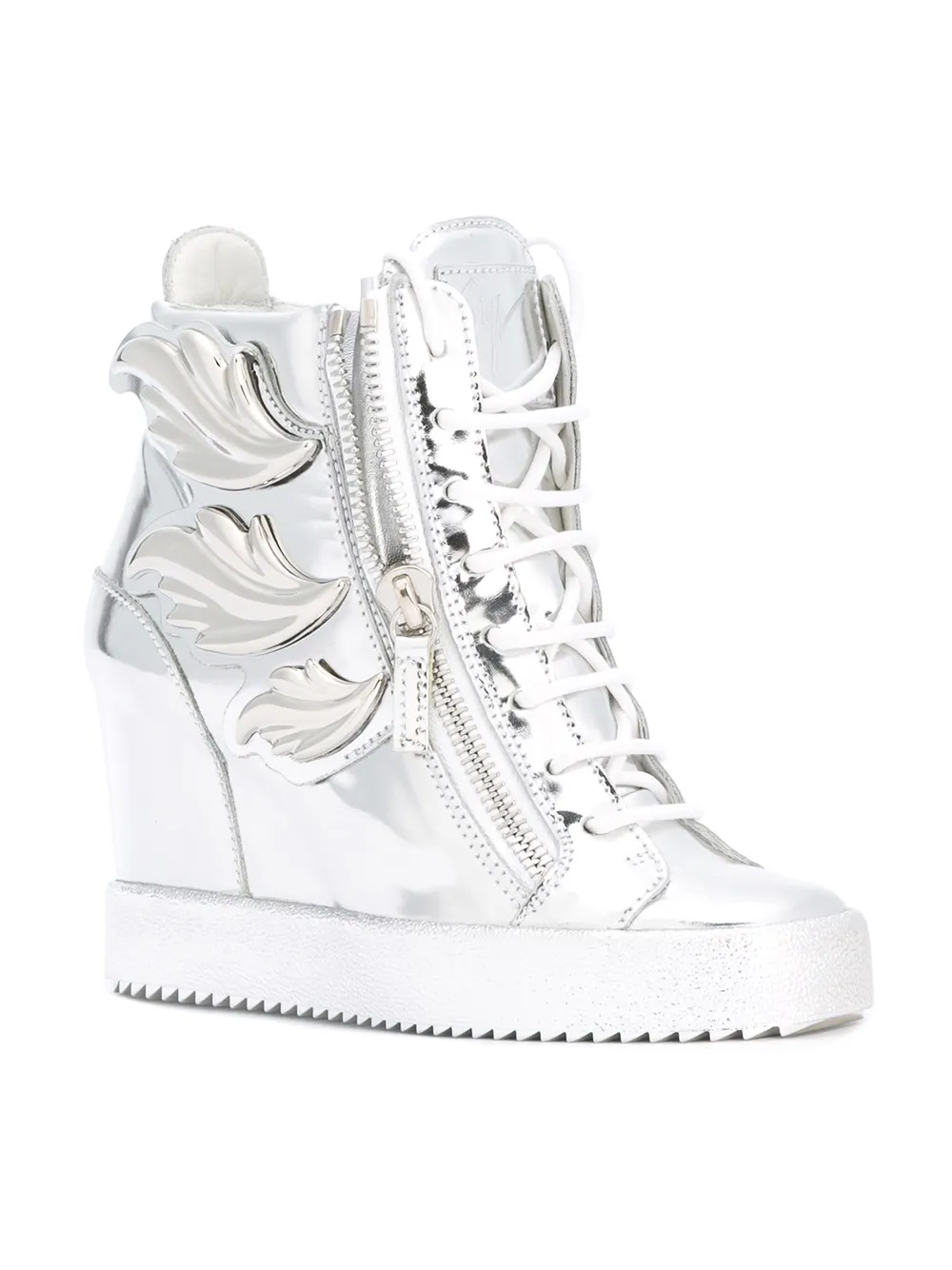 Giuseppe Zanotti 'Cruel' wedge sneakers Metallic