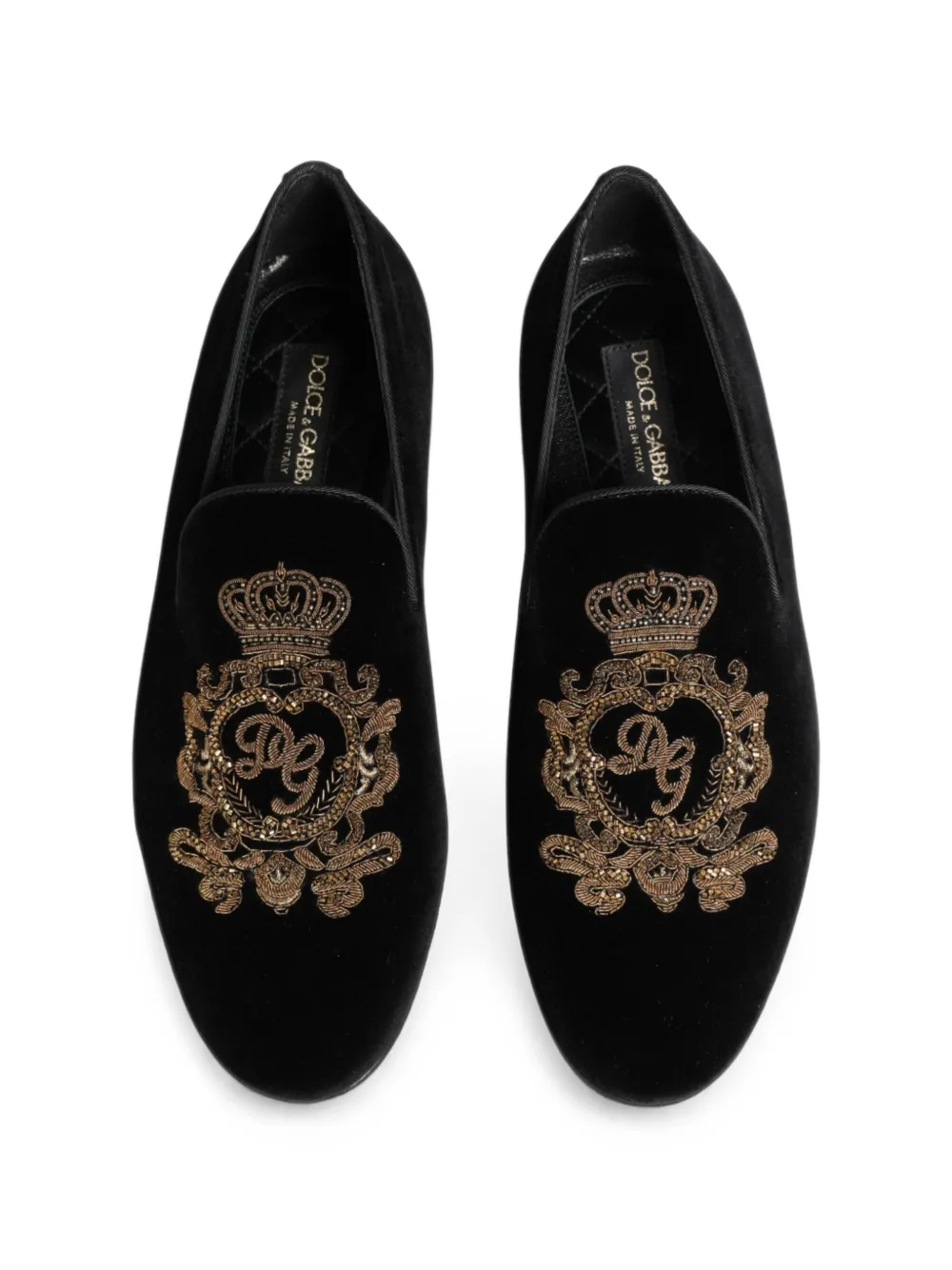 Dolce & Gabbana Milano slippers Zwart