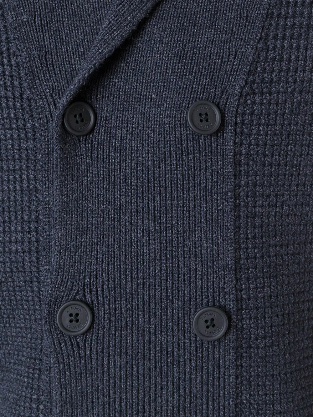 Zegna double-breasted cardigan Grijs