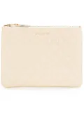 Comme Des Garçons Wallet zipped clutch - White