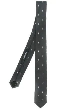 Neil Barrett Lightning Bolt Tie Farfetch Neil Barrett Lightning Bolt Tie