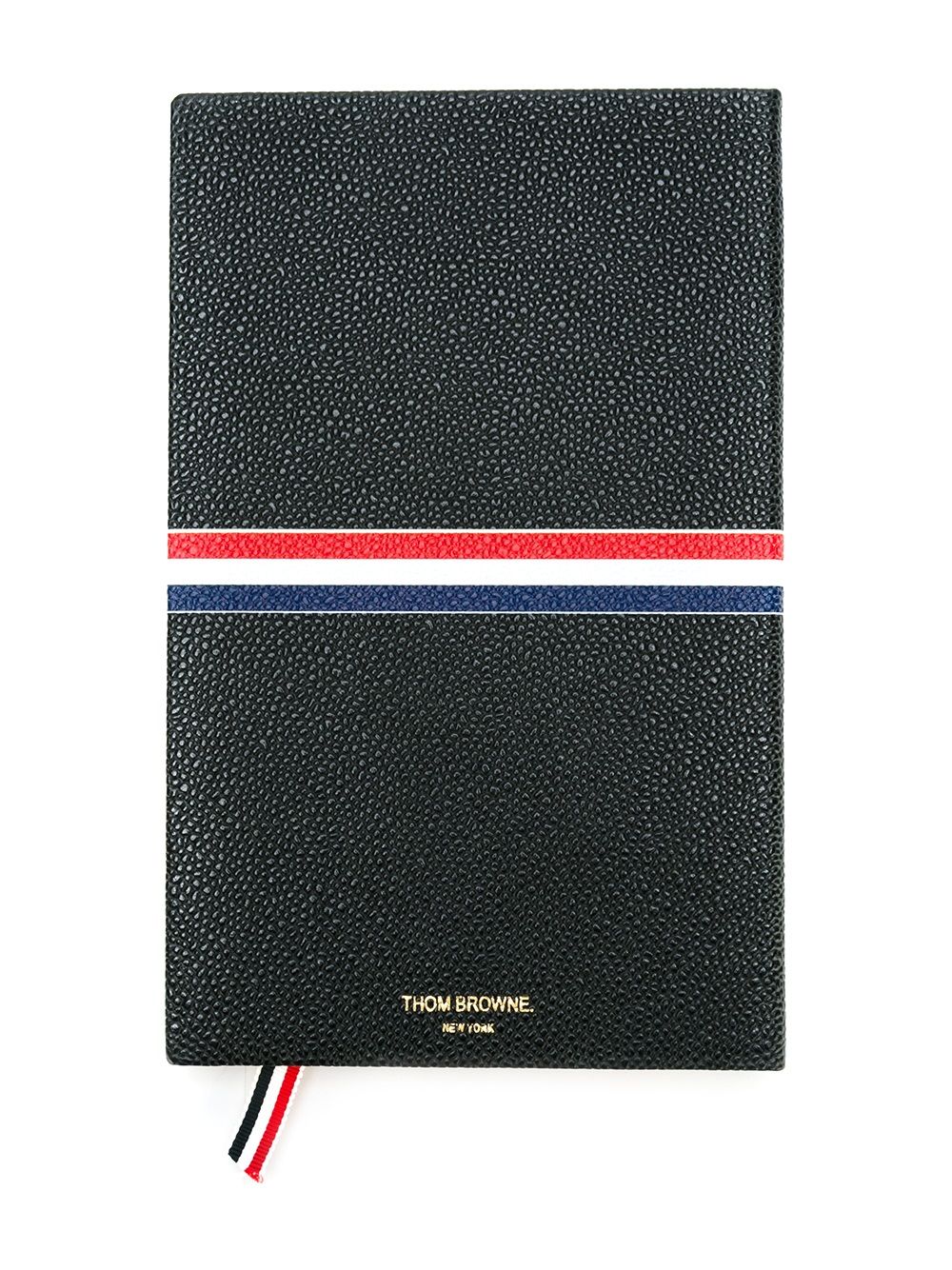 Thom Browne "Large Notebook With Red - Zwart