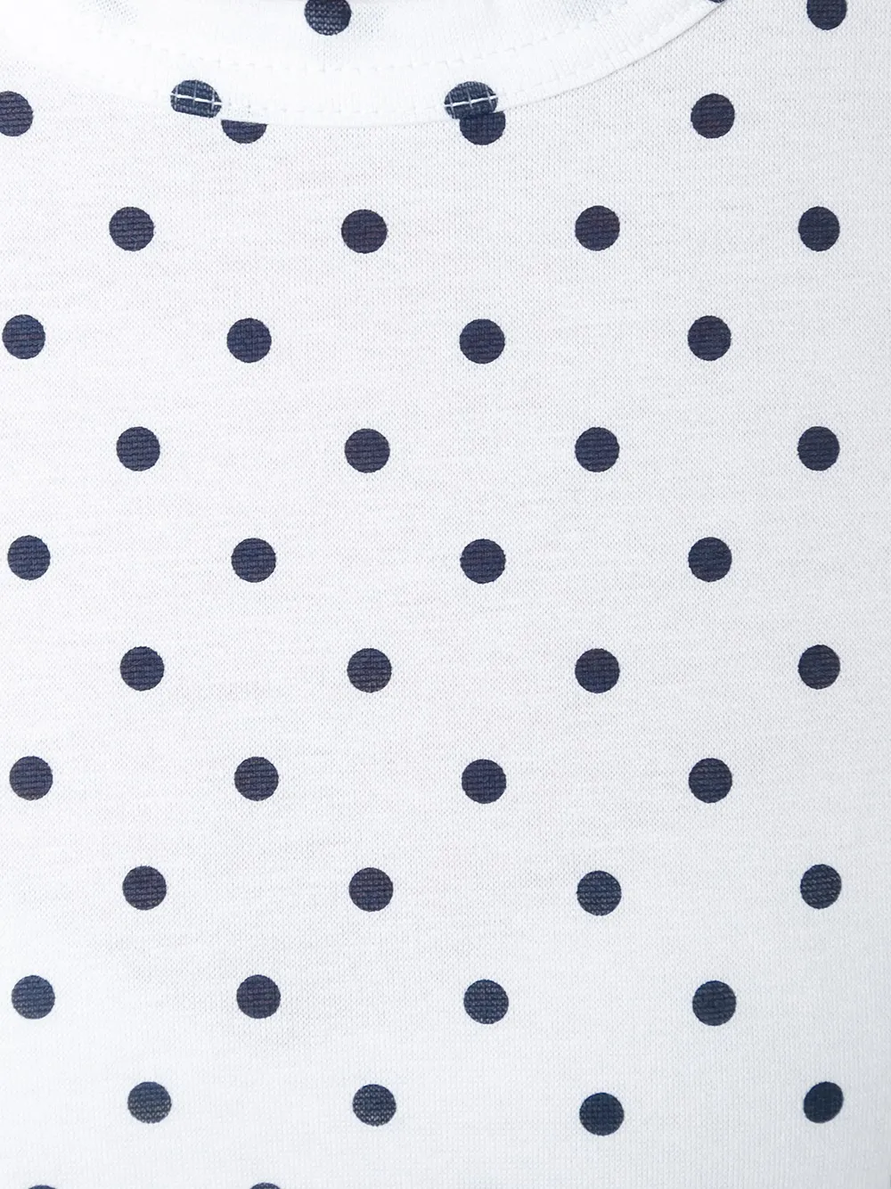 Comme Des Garçons Girl polka dot longsleeved T-shirt Wit