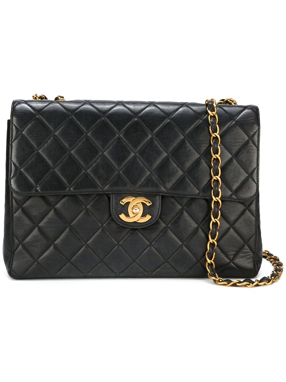 фото Chanel pre-owned стеганая сумка на плечо