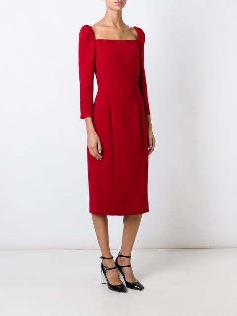 Dolce & Gabbana Puff Shoulder Dress - Farfetch