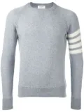 Thom Browne striped sleeve jumper - Grey