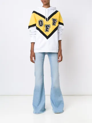 off white stretch jeans