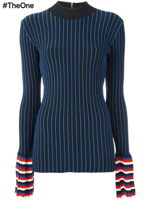 PUCCI ribbed contrast sleeve sweatshirt