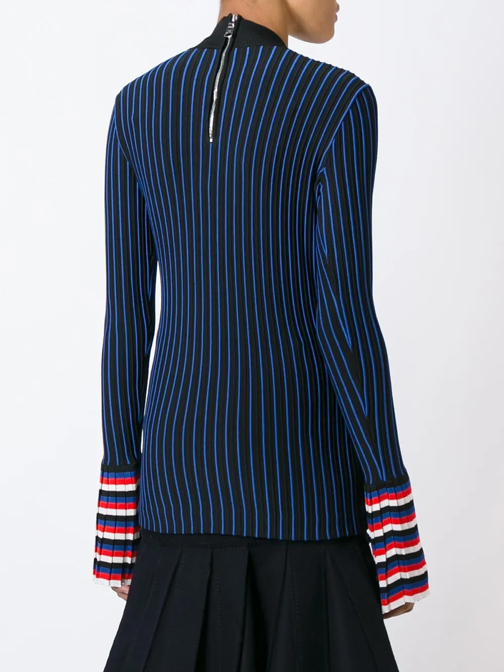 PUCCI ribbed contrast sleeve sweatshirt Blauw