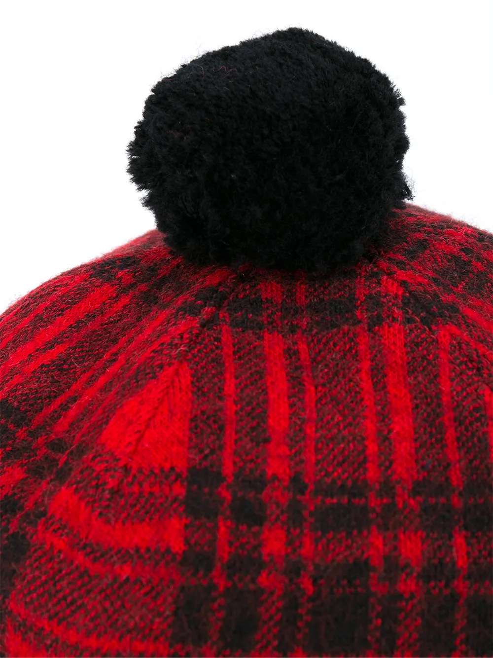 Gucci tartan tassel baseball cap Rood