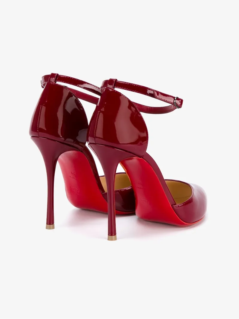 christian louboutin double l 100 patent pump