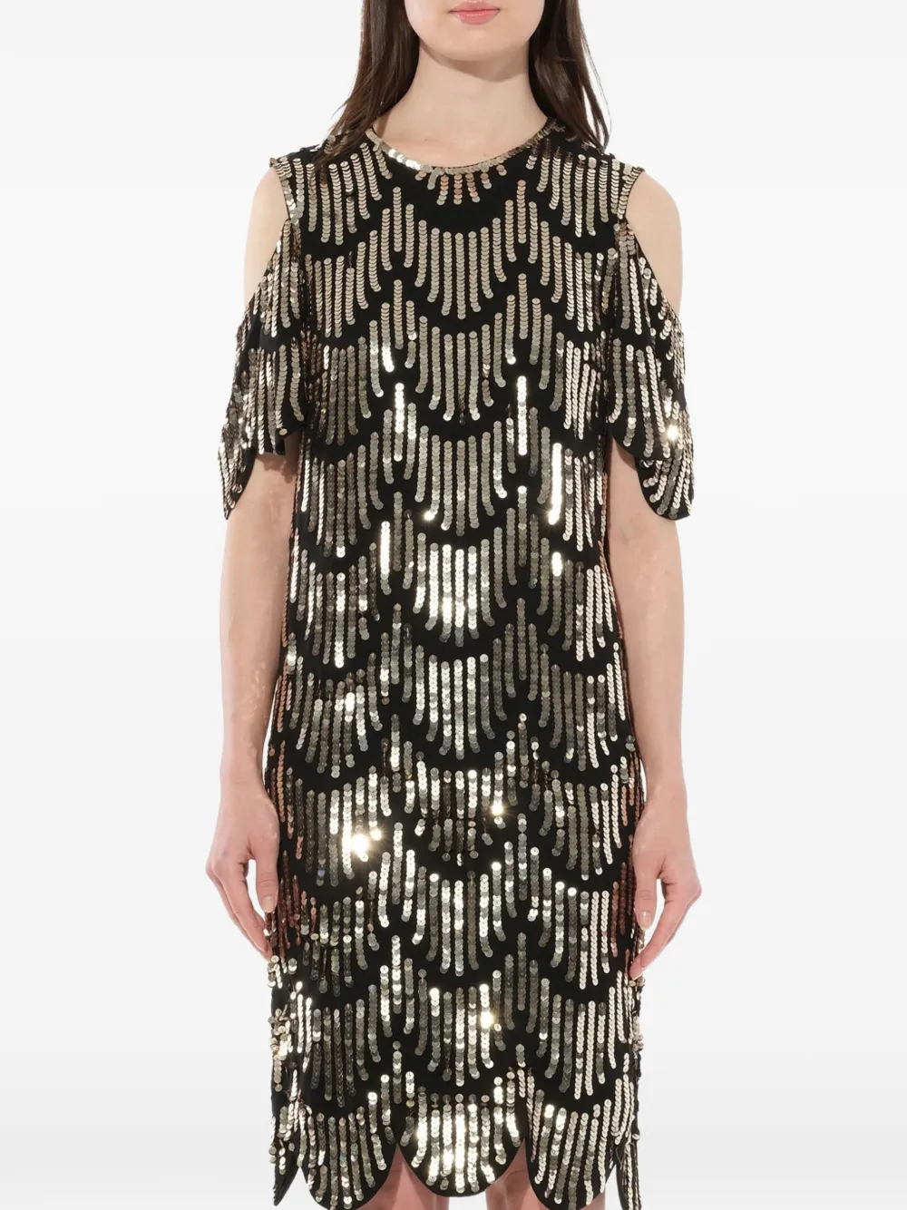 Givenchy sequin embellished cocktail dress - Nero