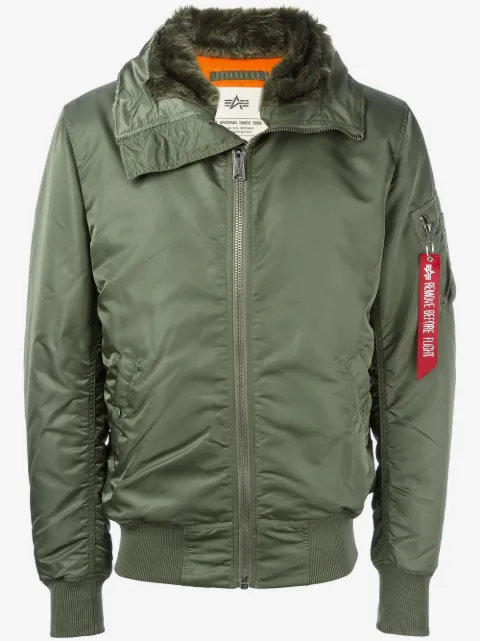 Alpha Industries furred collar parka coat