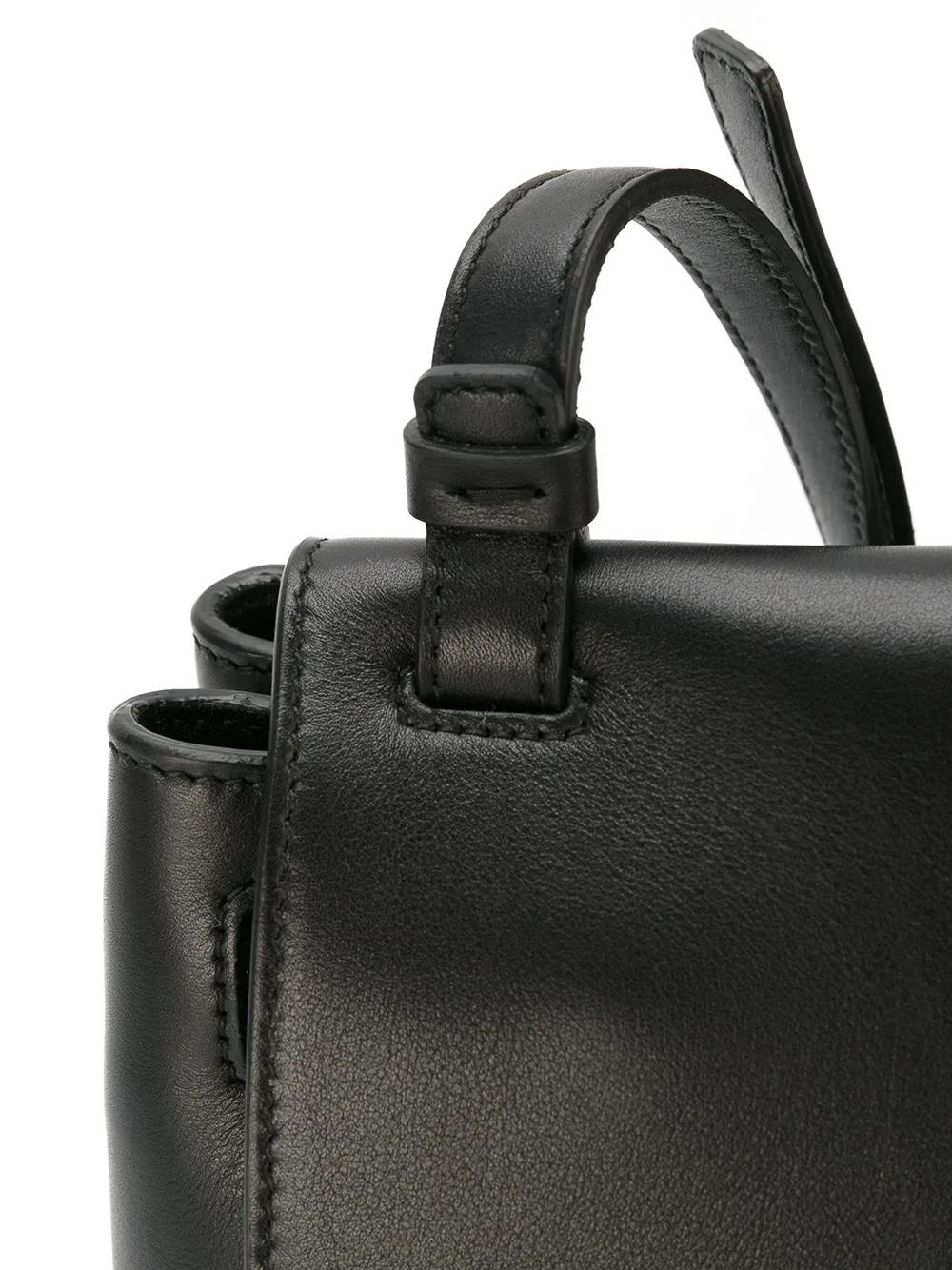 Ferragamo front flap crossbody bag Zwart