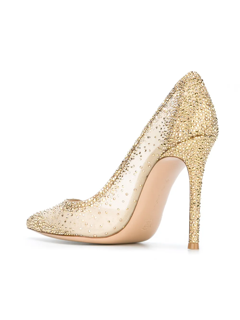 Gianvito Rossi embellished pumps Beige