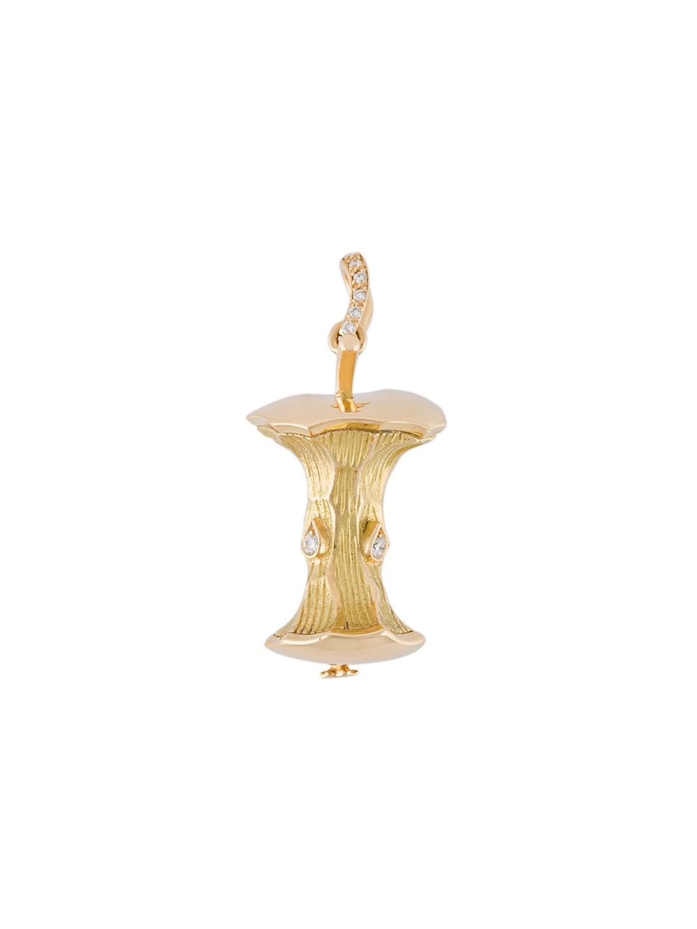 Shop Aurelie Bidermann 'big Apple' Diamond Pendant In Yellow