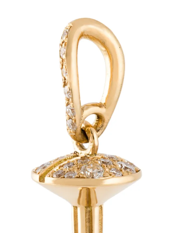 Aurelie Bidermann 'Screw' Diamond Pendant | Metallic | FARFETCH SG