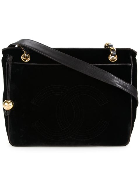 CHANEL velvet shoulder bag Women