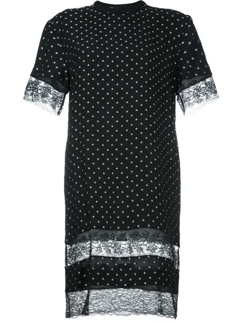 Givenchy lace panel T-shirt dress