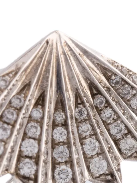 Anita Ko  diamond double fan earrings