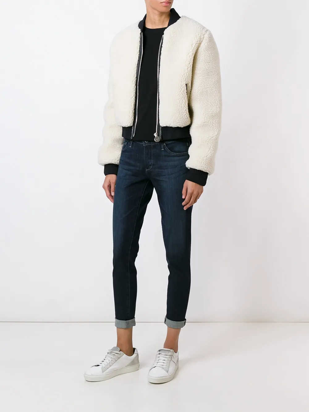  Ag Jeans Cropped Skinny Jeans   Blau 