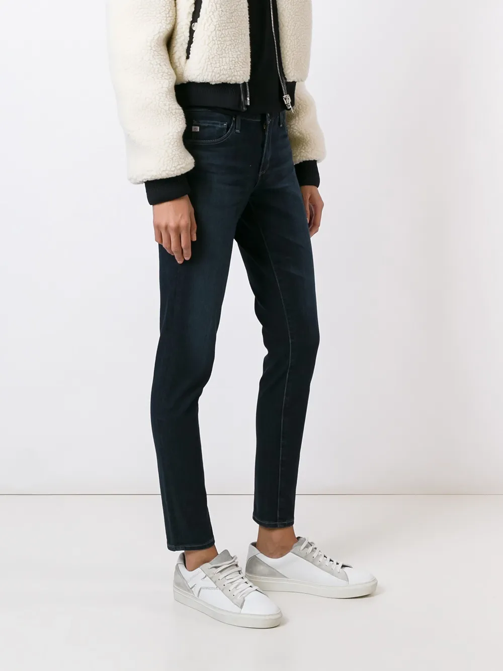  Ag Jeans Cropped Skinny Jeans   Blau 