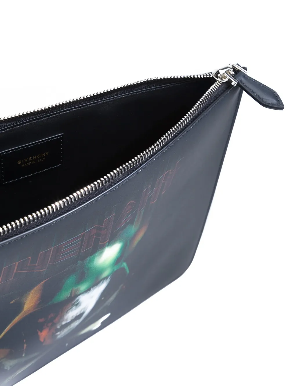 Givenchy skull and crossbones printed pouch Zwart