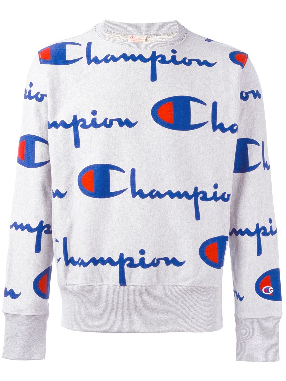 Champion All Over Logo Print Sweatshirt - Farfetch