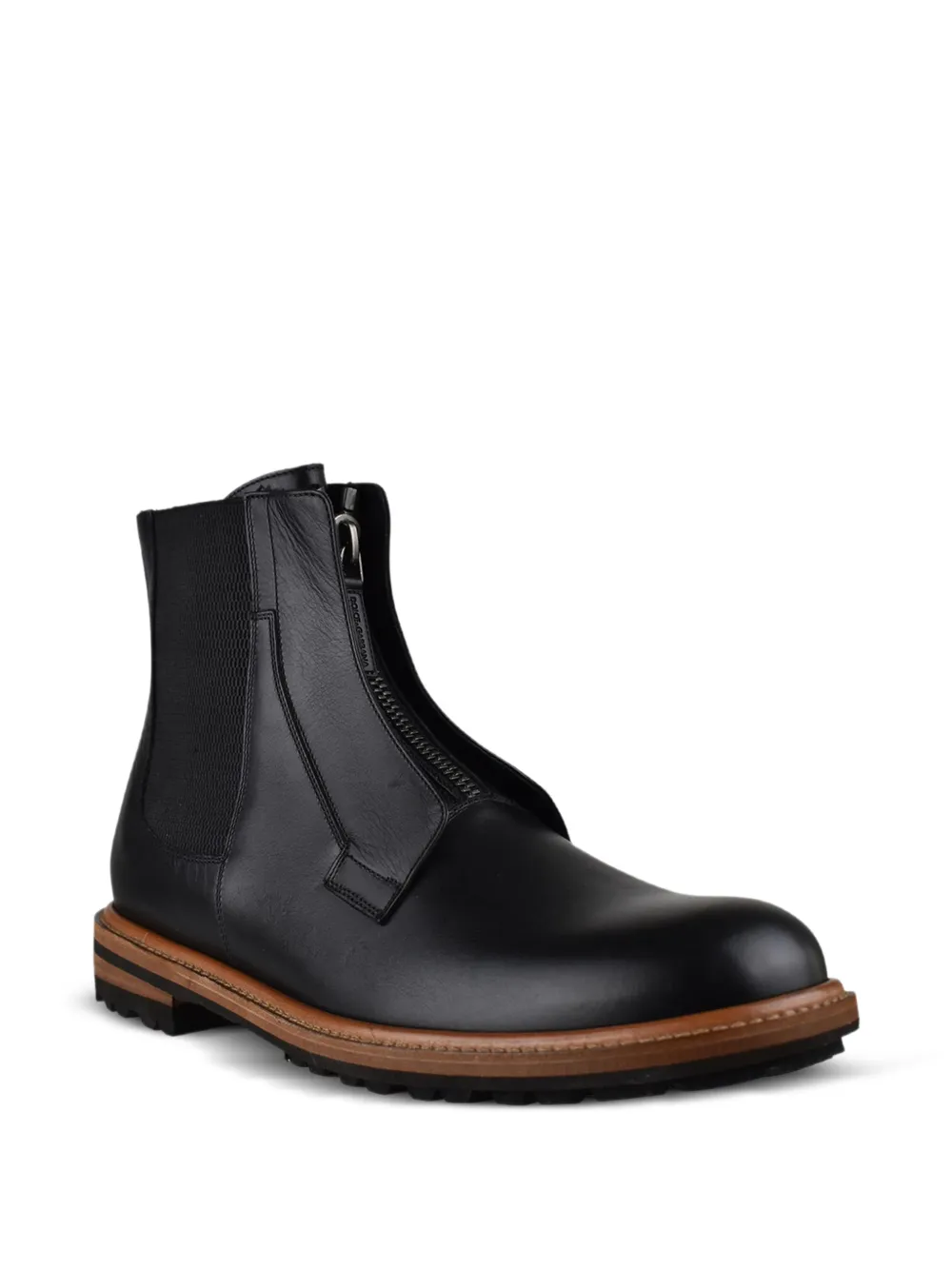 Dolce & Gabbana flap ankle boots Zwart