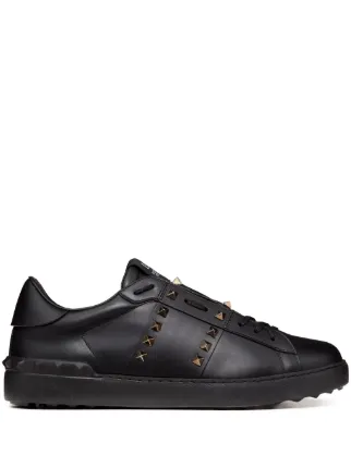 Valentino Garavani Tênis Rockstud Untitled De Couro | Preto