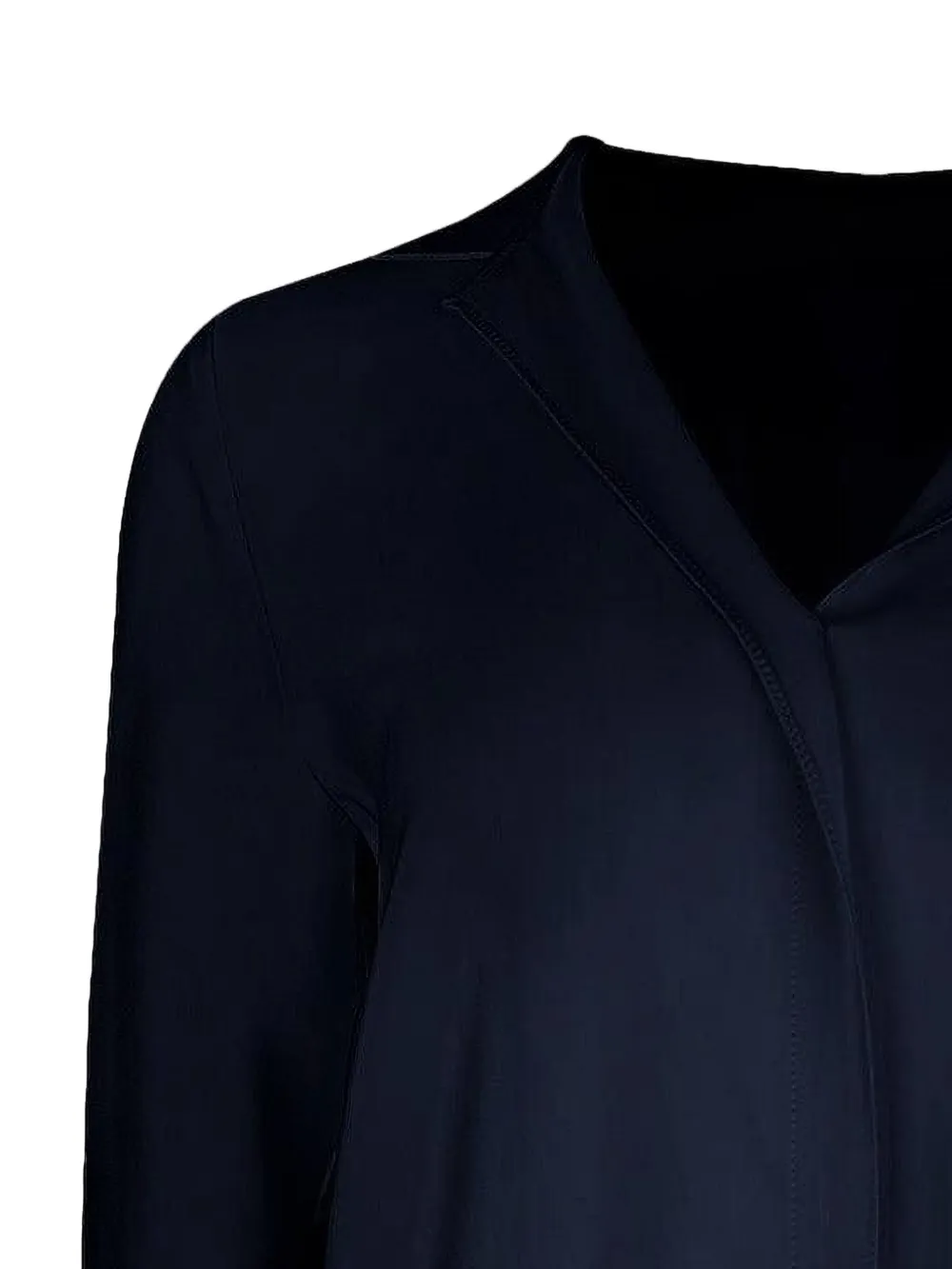 Peter Cohen drape collar blouse - Blauw