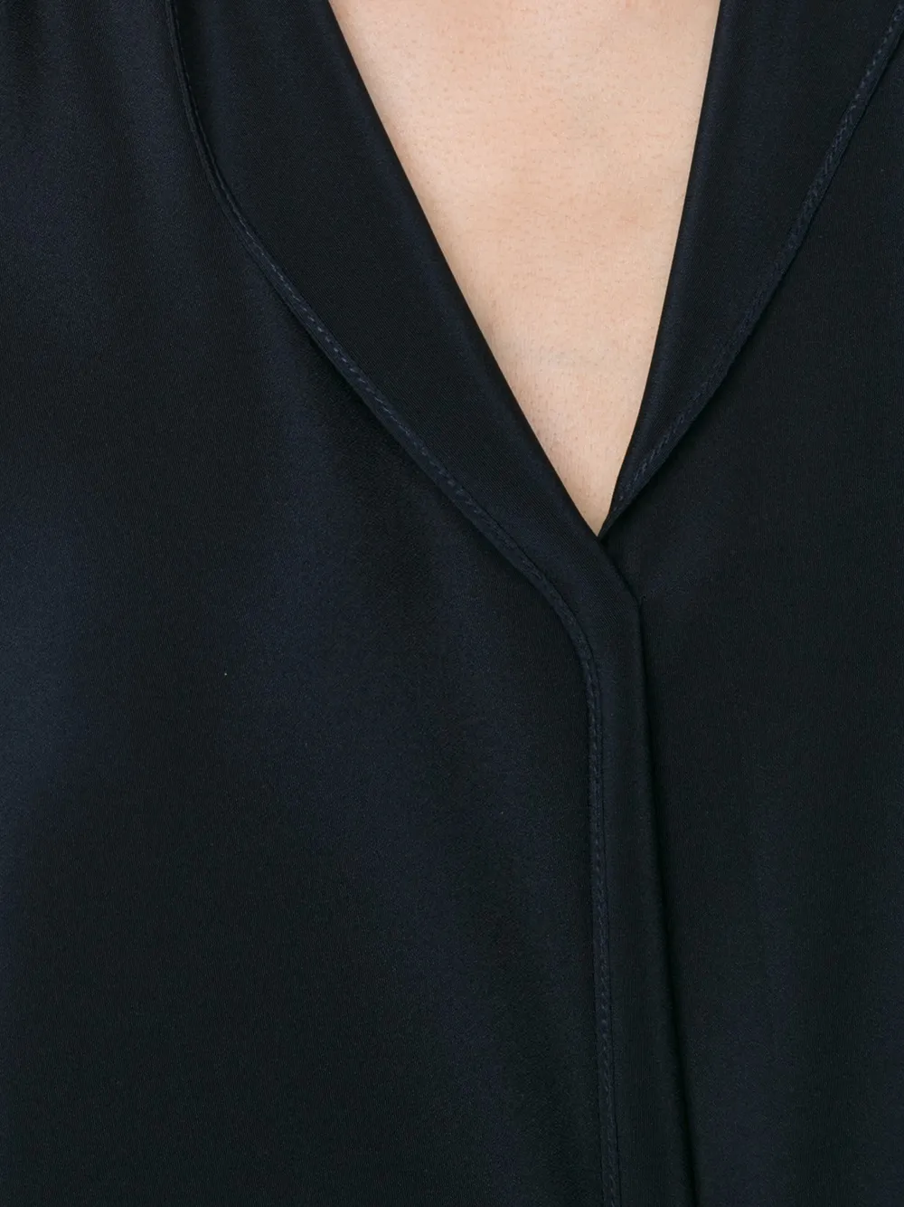Peter Cohen drape collar blouse Blauw