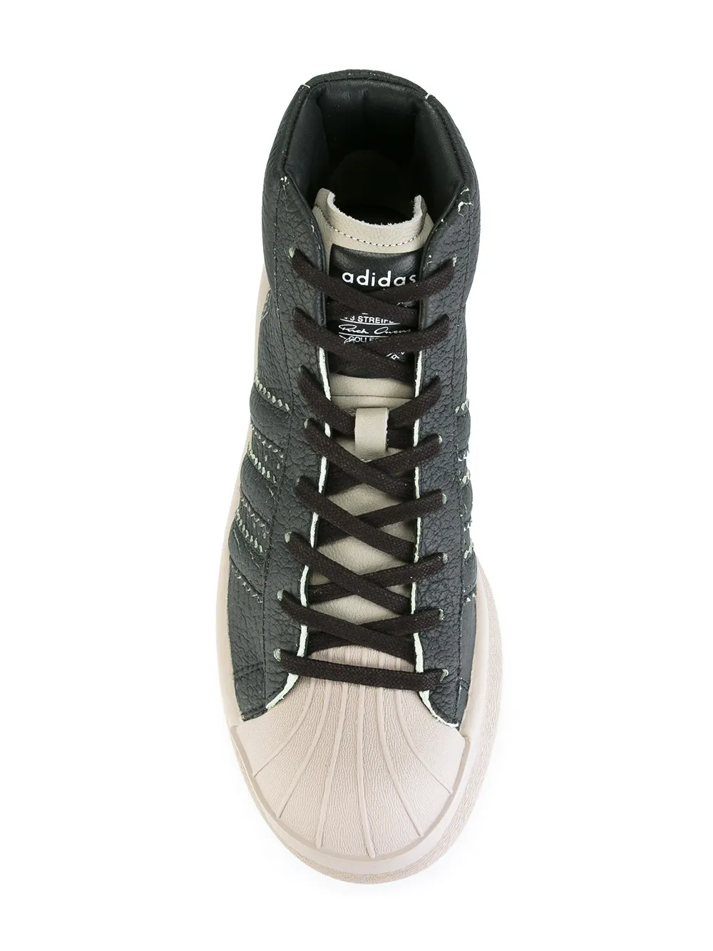 Rick Owens Adidas x hi-top sneakers Zwart