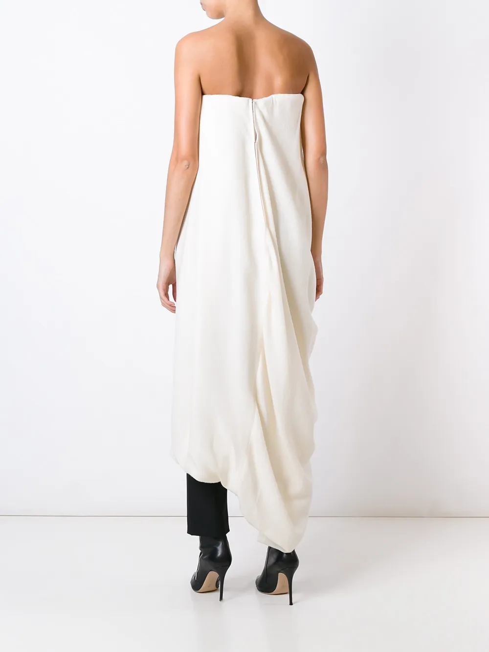 Rick Owens 'Twirl' strapless top Beige