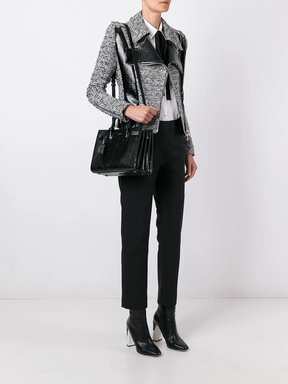 Saint Laurent baby'Sac de Jour'draagtas - Zwart