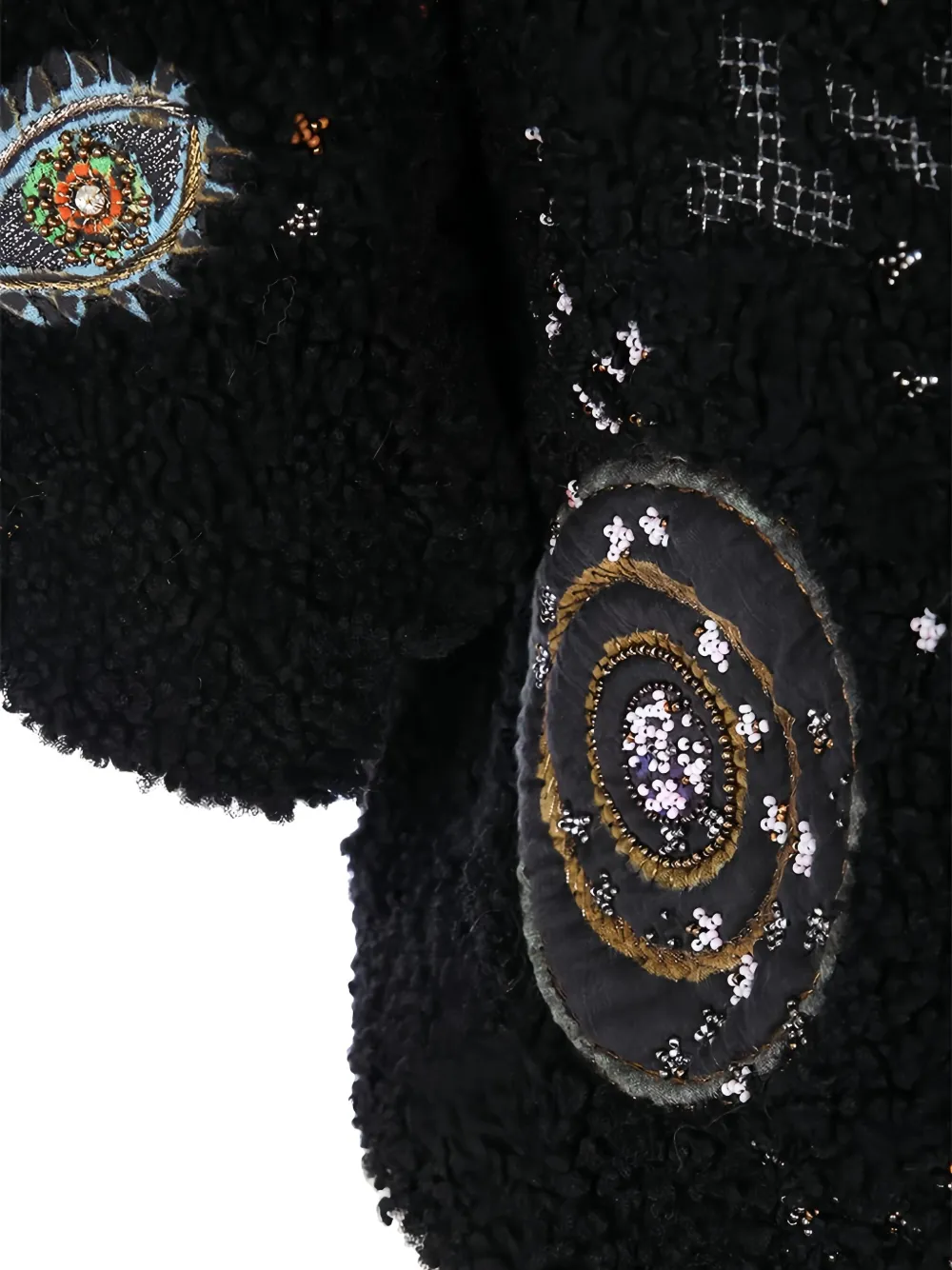 Valentino Embroidered Short-sleeved Jacket In Black