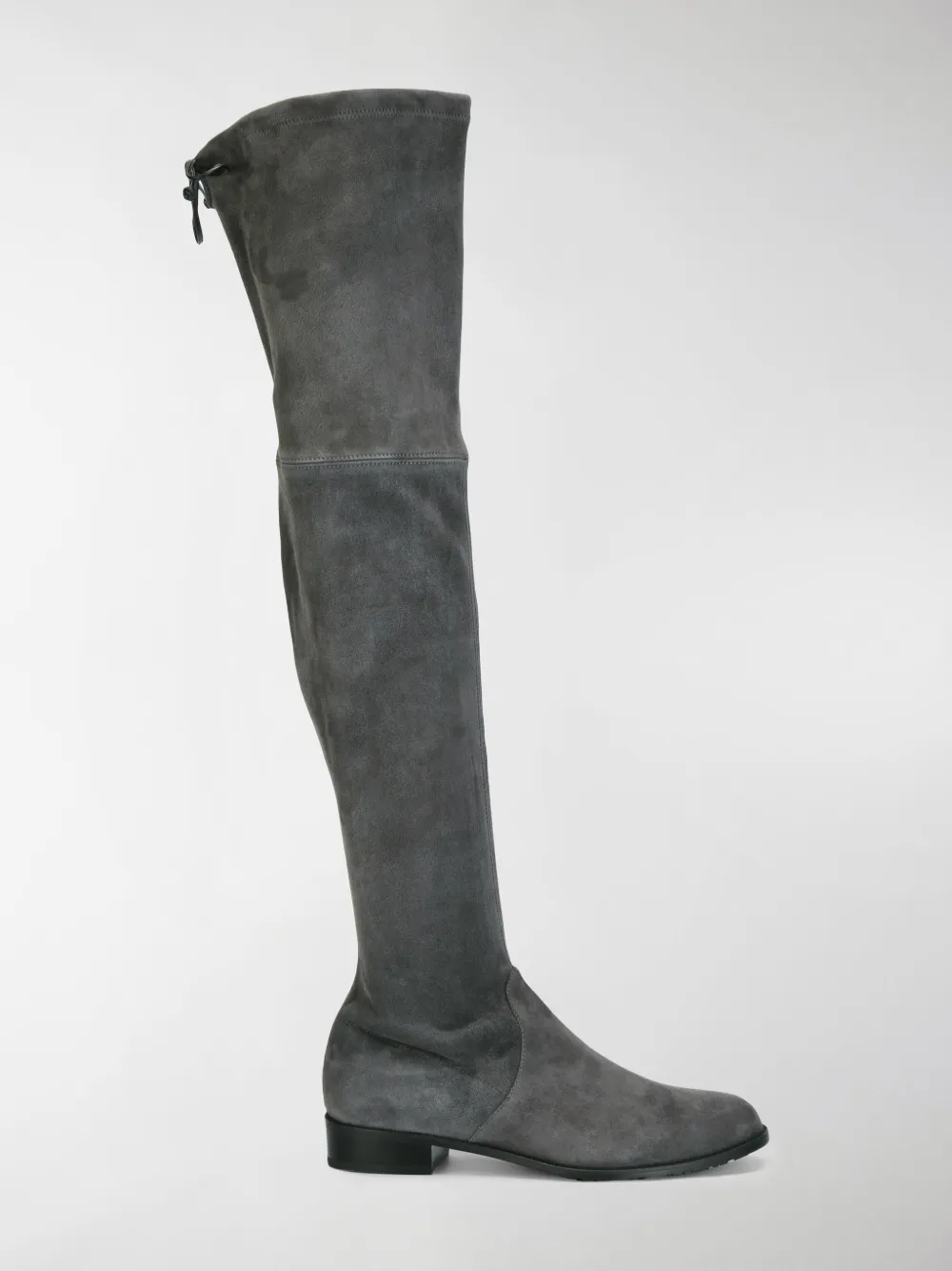 Stuart Weitzman Suede Lowland Thigh High Boots In Grey