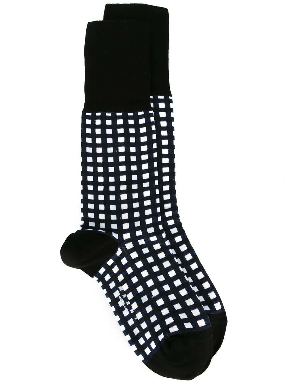 Marni grid print socks | Blue | Image 1