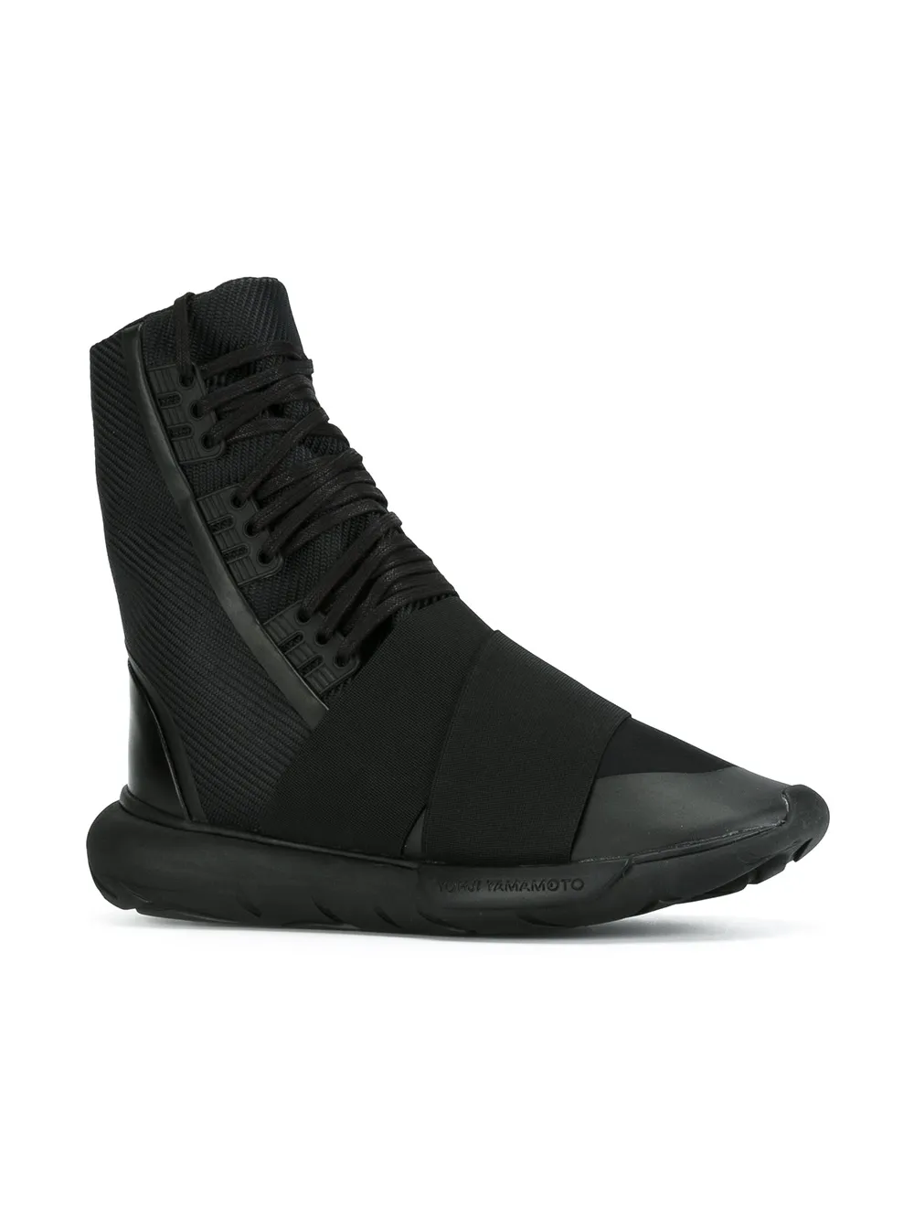 Y-3 'Qasa Boot' hi-tops - Nero