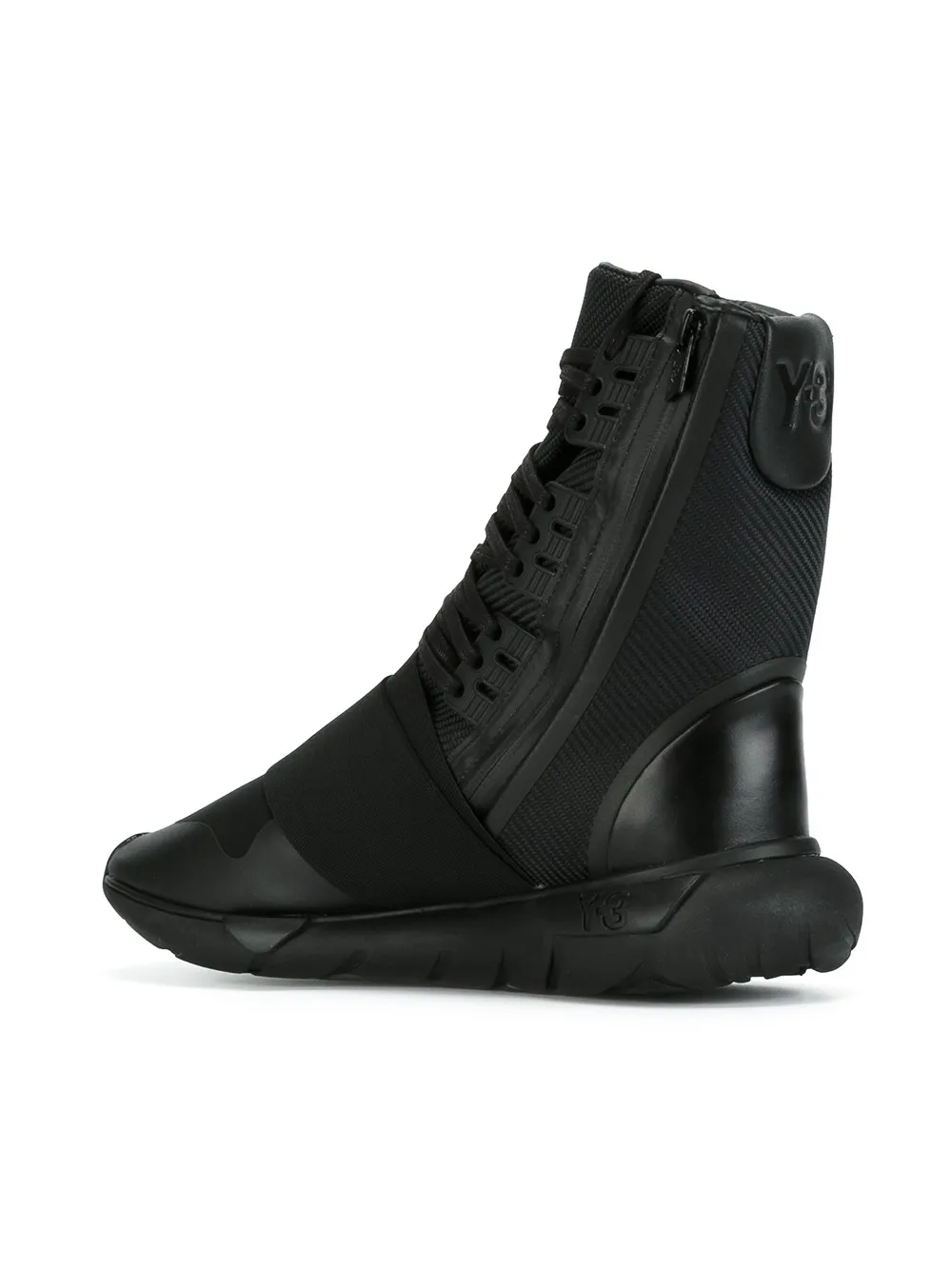 Y-3 'Qasa Boot' hi-tops Zwart