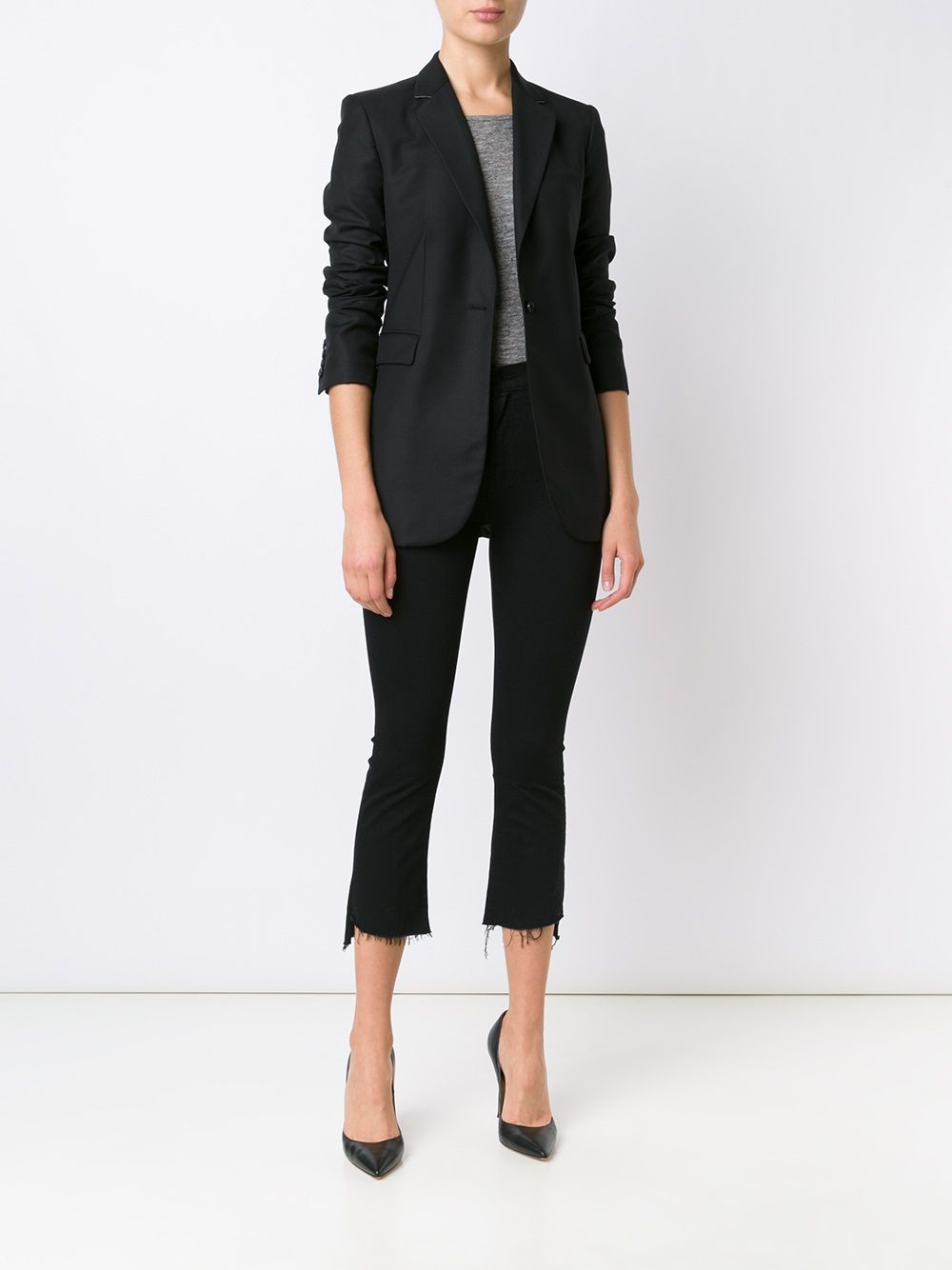 Image 2 of MOTHER Insider high-rise cropped jeans