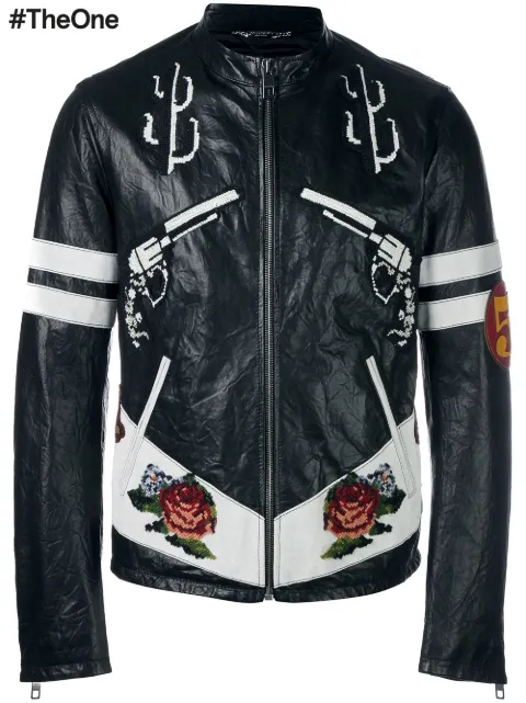 Men S Dolce Gabbana Jackets 2017 Farfetch Dolce Gabbana Western Leather Jacket