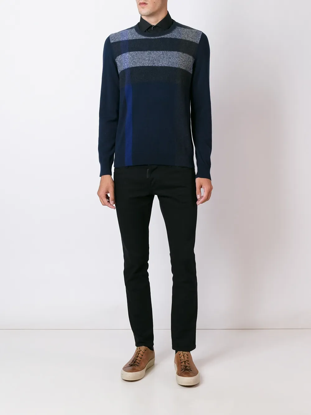 Burberry crew neck jumper Blauw