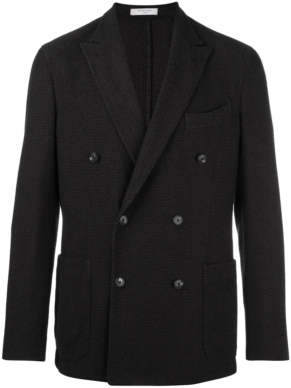 Boglioli double breasted coat - Nero
