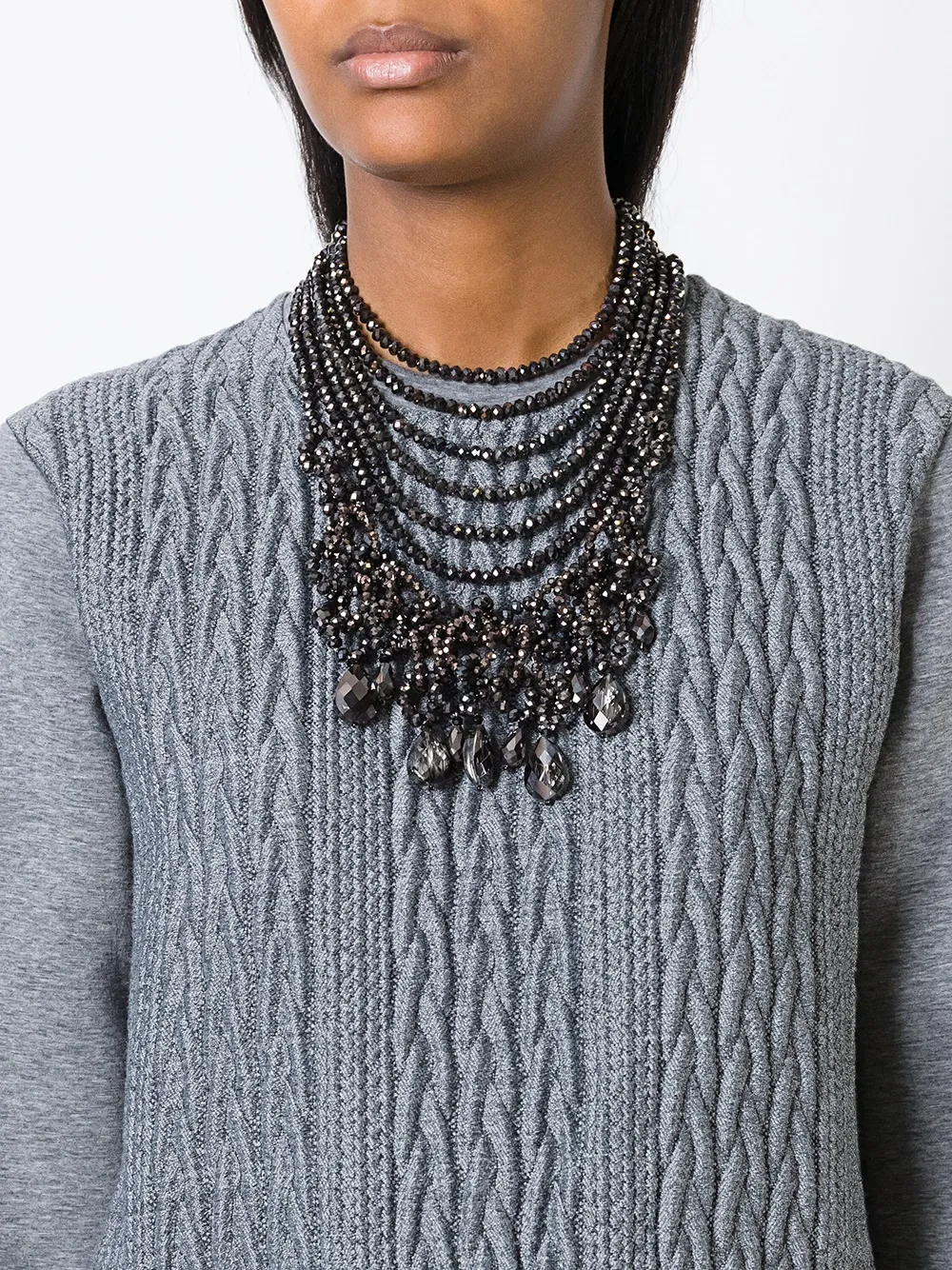 Night Market kralen ketting - Bruin
