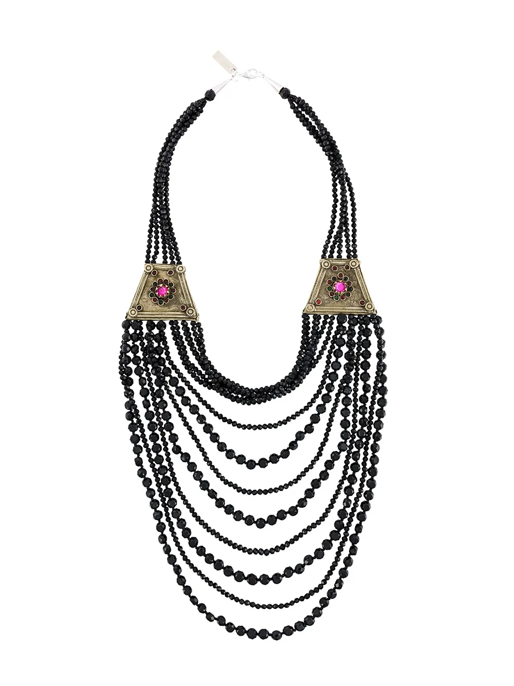 Night Market beaded necklace - Nero