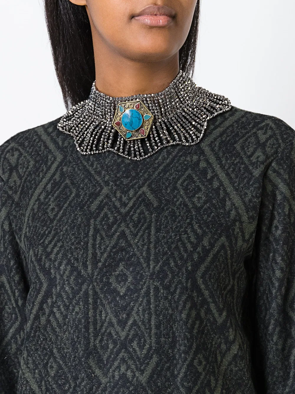 Night Market choker necklace - Metallic