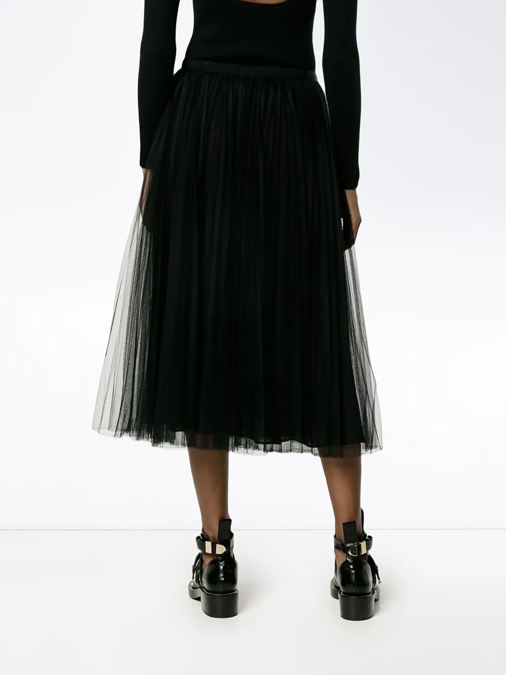 tulle A-line skirt