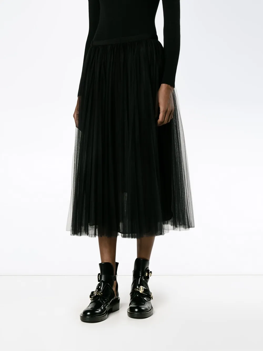 tulle A-line skirt